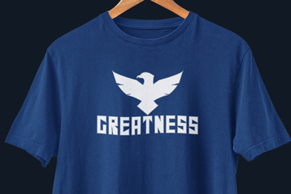 Download Greatness Motivational T-shirt Design - Premium Resources