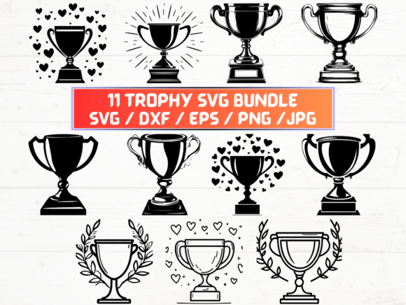 Download Trophy SVG Bundle - Trophy svg bundle Collection